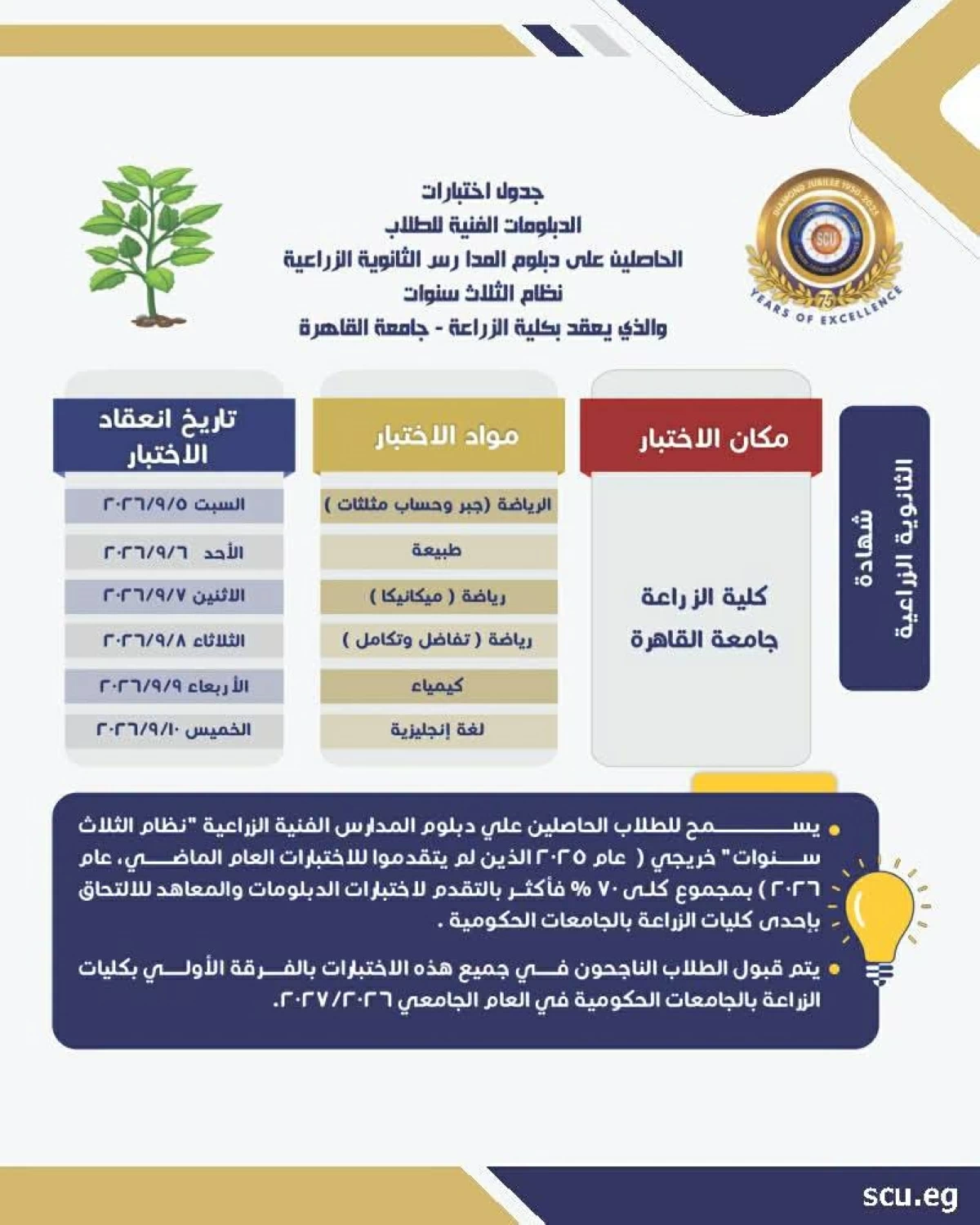 تنسيق الدبلومات الفنية 2026