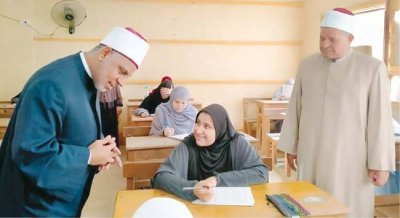 جانب من امتحانات الثانوية الأزهرية